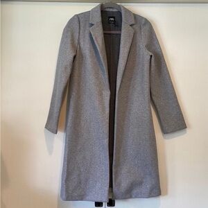 Zara Felt Texture Gray Coat